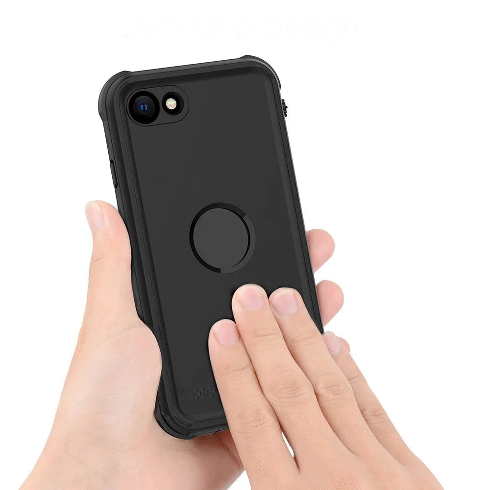 REDPEPPER IP68 Waterproof Case Drop-proof Dust-proof Phone Cover for iPhone SE (2020) / (2022) - Black - 3