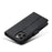 LC.IMEEKE Leather Wallet Case Cell Phone Cover for iPhone 12 - Black - 5