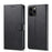 LC.IMEEKE Leather Wallet Stand Cover Cell Phone Shell for iPhone 12 mini - Black - 1
