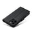 LC.IMEEKE Leather Wallet Stand Cover Cell Phone Shell for iPhone 12 mini - Black - 5