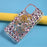 Rhinestone Decoration TPU Shell for iPhone 12 Pro Max 6.7 inch - Purple Rhinestone - 5
