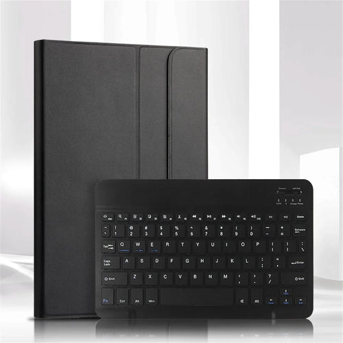 For iPad Pro 11-inch (2020) Leather Stand Tablet Case with Detachable Magnetic Wireless Keyboard (Without Touchpad) - Black - 1