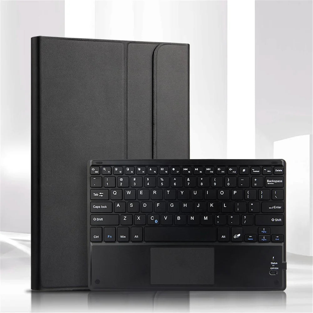 For iPad Pro 11-inch (2020) Leather Stand Tablet Case with Detachable Magnetic Wireless Keyboard (Without Touchpad) - Black - 2