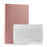 For iPad mini (2019) 7.9 inch / mini 4 Leather Stand Tablet Case with Detachable Magnetic Wireless Keyboard (Without Touchpad) - Rose Gold - 1