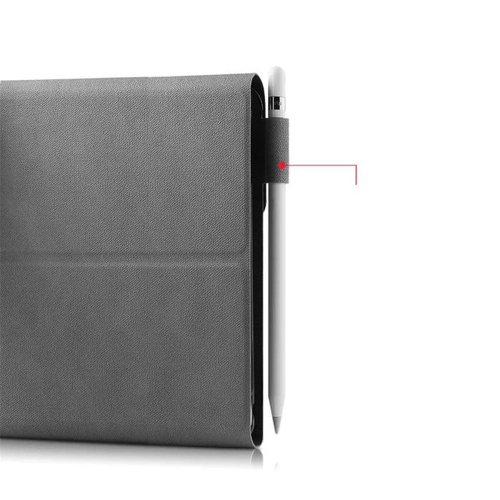 Bluetooth-compatible Keyboard Leather Stand Case Cover for iPad 10.2 (2021)/(2020)/(2019) - Grey / Black - 4