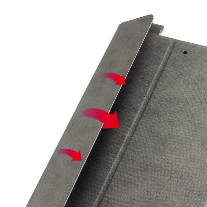 Bluetooth-compatible Keyboard Leather Stand Case Cover for iPad 10.2 (2021)/(2020)/(2019) - Grey / Black - 6