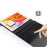 Bluetooth-compatible Keyboard Leather Stand Case Cover for iPad 10.2 (2021)/(2020)/(2019) - Grey / Black - 7
