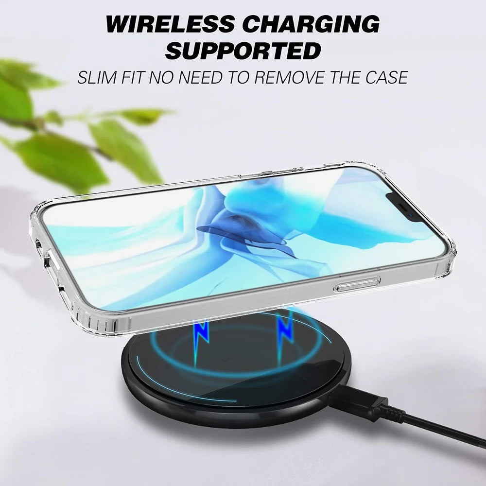 Cellphone Case Bag Scratch Resistant Acrylic + TPU Transparent Phone Shell for iPhone 12 Pro/12 - 6