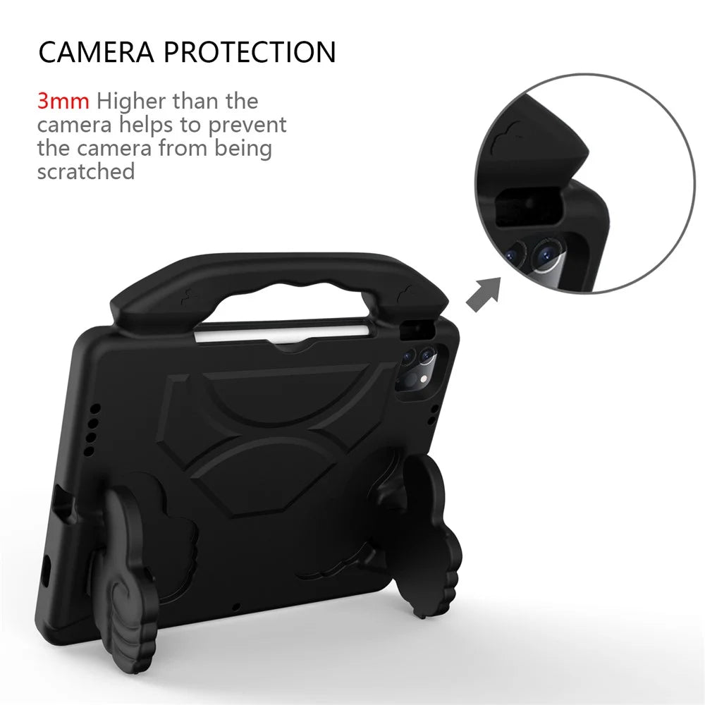 Shockproof Thumb Kickstand EVA Protective Case for iPad Air (2020) / Air (2022) / Pro 11 (2025) / 11 (2024) / (2021) / (2020) / (2022) - Black - 5