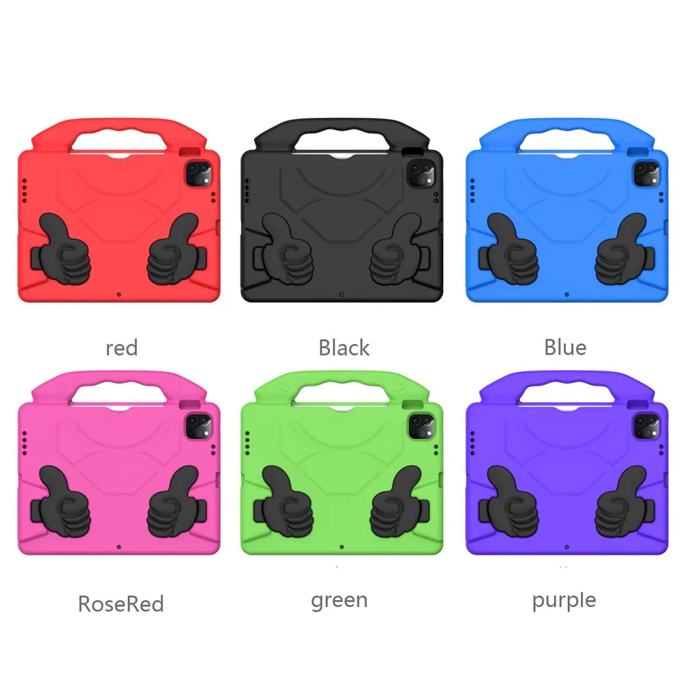 Shockproof Thumb Kickstand EVA Protective Case for iPad Air (2020) / Air (2022) / Pro 11 (2025) / 11 (2024) / (2021) / (2020) / (2022) - Black - 7