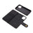 DG.MING For iPhone 12 mini 5.4 inch Phone Case Detachable 2 in 1 Leather Shockproof Shell Flip Protective Cover with Wallet - Black - 6