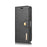 DG.MING Detachable 2-in-1 Split Leather Wallet Shell + PC Back Case Anti-scratch Phonr Shell Covering for iPhone 12 Pro / 12 - Black - 3