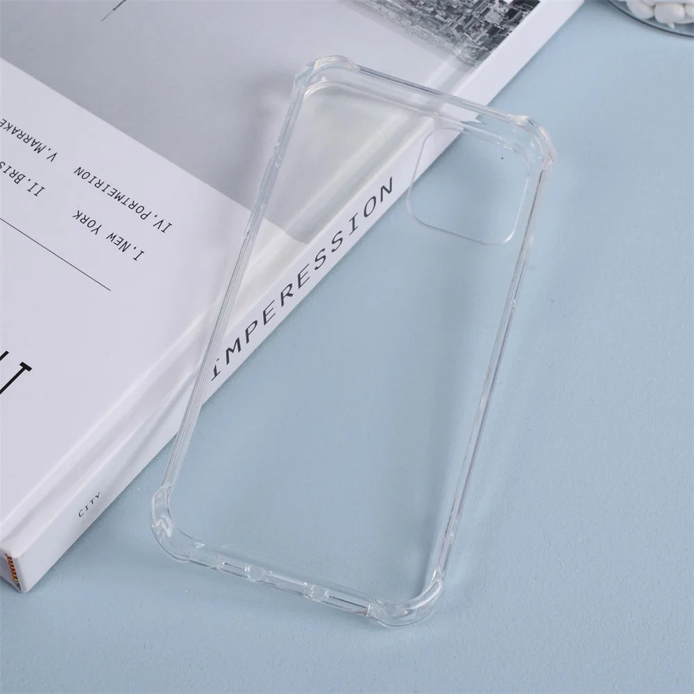 Drop-resistant TPU Edges + Clear Acrylic Back Combo Case for iPhone 12 Pro/12 - Transparent - 5