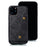 PU Leather Coated TPU Cover [Built-in Vehicle Magnetic Sheet] for iPhone 12 Pro Max 6.7-inch - Black - 2