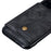 PU Leather Coated TPU Cover [Built-in Vehicle Magnetic Sheet] for iPhone 12 Pro Max 6.7-inch - Black - 3