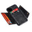PU Leather Coated TPU Cover [Built-in Vehicle Magnetic Sheet] for iPhone 12 Pro Max 6.7-inch - Black - 6