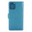 Imprint Butterfly Flower Leather Case with Strap for iPhone 12 mini - Blue - 3