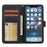 Cross Skin Leather Removable TPU Back Shell for iPhone 12 Pro Max 6.7 inch - Black - 4