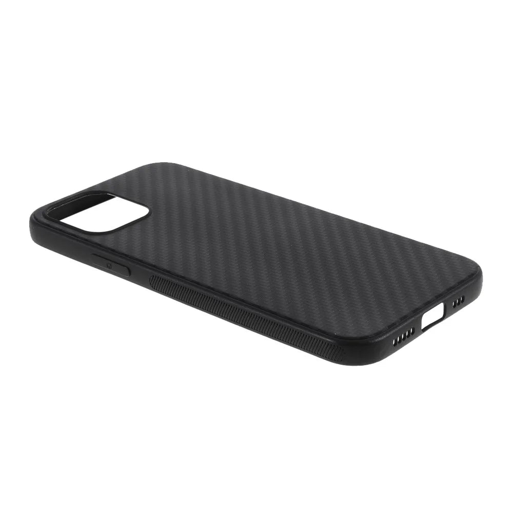 Carbon Fiber TPU Protective Phone Cover for iPhone 12 mini 5.4 inch - 5