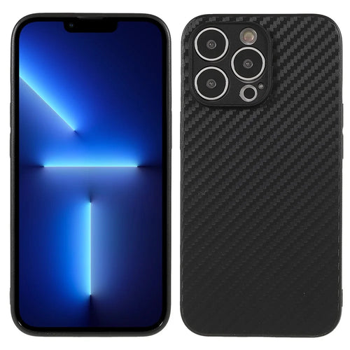 Carbon Fiber TPU Protective Phone Case for iPhone 12 Pro/12 - 1