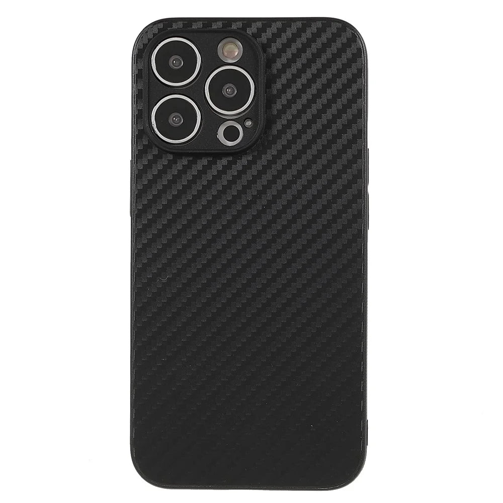 Carbon Fiber TPU Protective Phone Case for iPhone 12 Pro/12 - 2