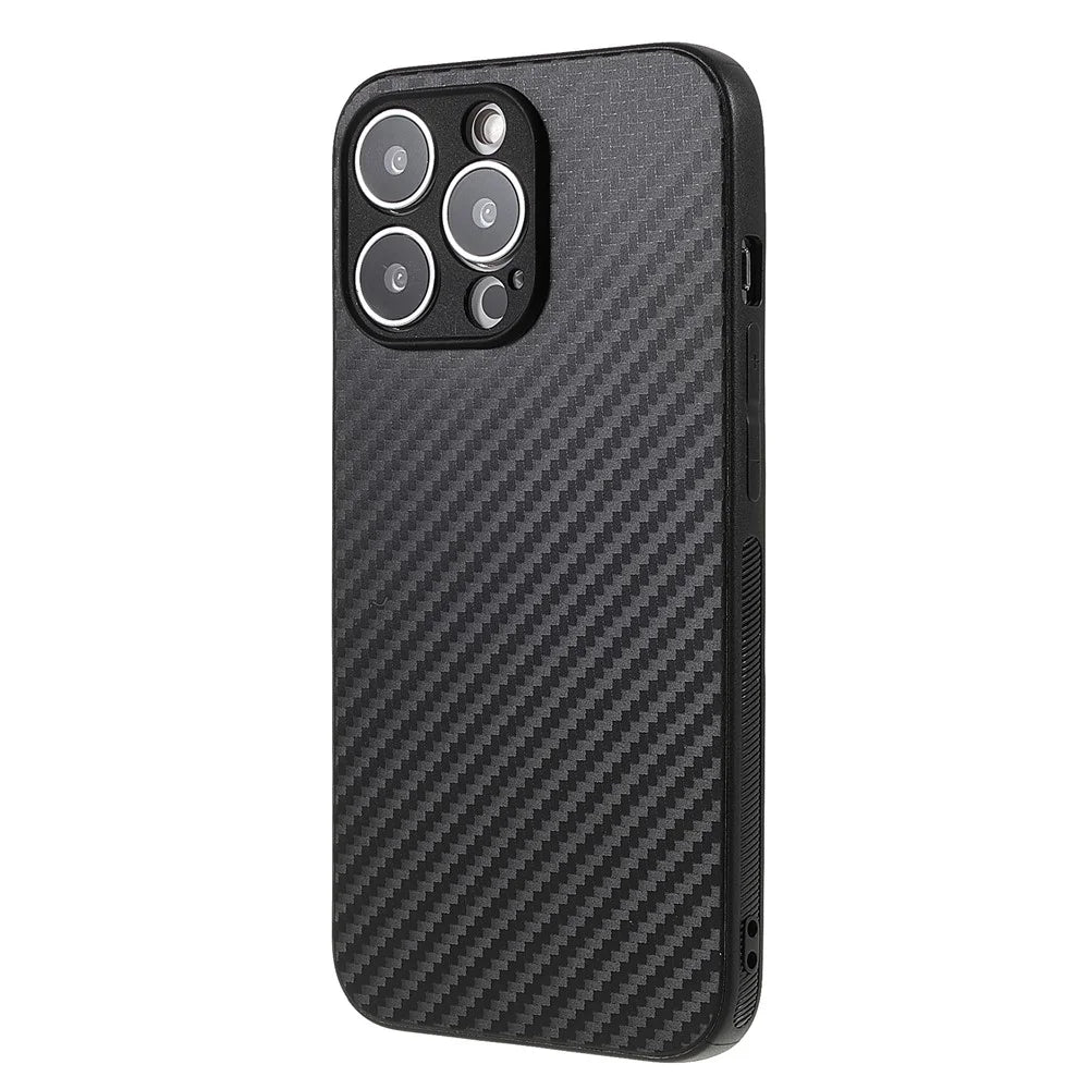 Carbon Fiber TPU Protective Phone Case for iPhone 12 Pro/12 - 3