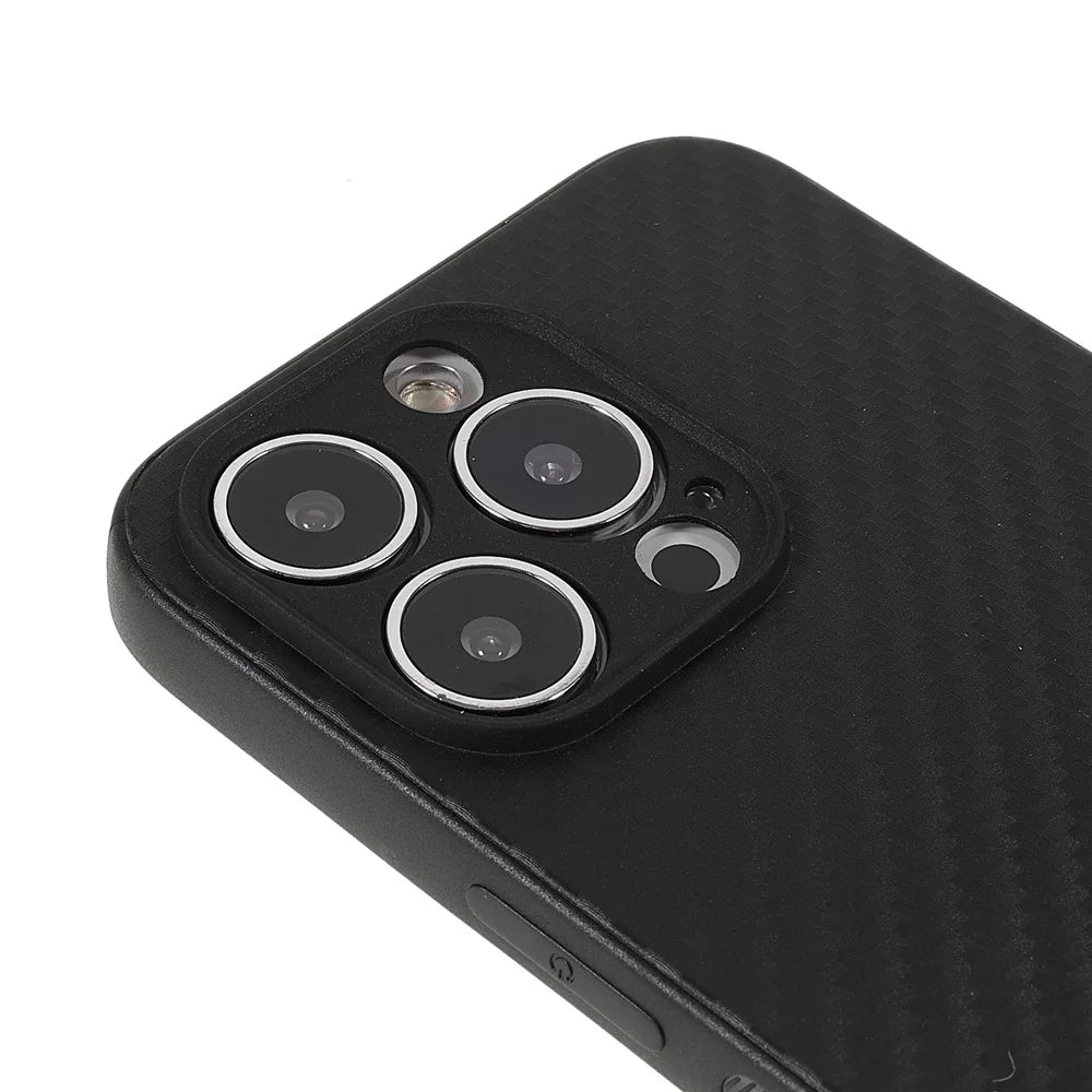 Carbon Fiber TPU Protective Phone Case for iPhone 12 Pro/12 - 6