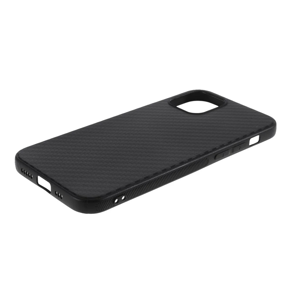 Carbon Fiber TPU Soft Mobile Phone Case for iPhone 12 Pro Max 6.7 inch - 4