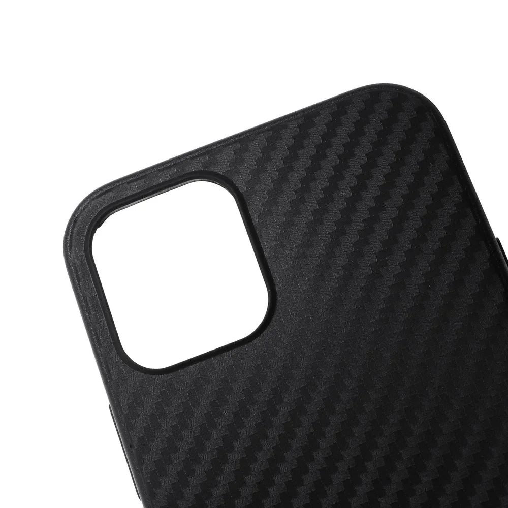 Carbon Fiber TPU Soft Mobile Phone Case for iPhone 12 Pro Max 6.7 inch - 7