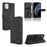 Skin-touch Wallet Stand Leather Cell Phone Cover for iPhone 12 mini - Black - 1