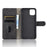 Skin-touch Wallet Stand Leather Cell Phone Cover for iPhone 12 mini - Black - 4