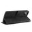 Skin-touch Wallet Stand Leather Cell Phone Cover for iPhone 12 mini - Black - 6