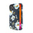 KINGXBAR Pattern Printing PC+TPU Phone Case for iPhone 12 mini 5.4 inch - Blue Flower - 1