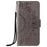 Imprinted Mandala Flower Wallet Leather Flip Cover with Strap for iPhone 12 Pro Max 6.7 inch - Grey - 3