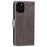 Imprinted Mandala Flower Wallet Leather Flip Cover with Strap for iPhone 12 Pro Max 6.7 inch - Grey - 7