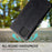 Vintage Splicing Style Cover Stand Leather Flip Shell for iPhone 12 Pro/12 - Black - 2