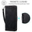 Vintage Splicing Style Cover Stand Leather Flip Shell for iPhone 12 Pro/12 - Black - 4