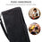 Vintage Splicing Style Cover Stand Leather Flip Shell for iPhone 12 Pro/12 - Black - 5
