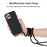 Eco-Friendly Natural Wheat Straw Soft TPU Phone Case with Multi-function Strap for iPhone 12 mini - Black - 3