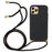 Biodegradable Phone Case for iPhone 12 Pro Max 6.7 inch Wheat Straw + Soft TPU Cover with Multi-function Strap - Black - 1
