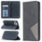 Geometric Pattern Leather Stand Case with Card Slots for iPhone 12 Pro / 12 - Black - 1