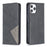 Geometric Pattern Leather Stand Case with Card Slots for iPhone 12 Pro / 12 - Black - 4