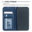 Geometric Pattern Leather Stand Case with Card Slots for iPhone 12 mini 5.4 inch - Blue - 7