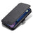 AZNS Wallet Leather Stand Case for iPhone 12 Pro/12 - Black - 2