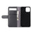 For iPhone 12 mini Phone Cases Genuine Split Leather Wallet Mobile Cover Stand - Black - 3