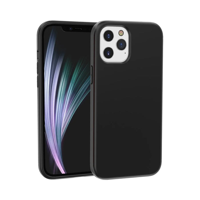 Anti-fingerprint PC + TPU Splashproof Protective Cover for iPhone 12 mini - Black - 2