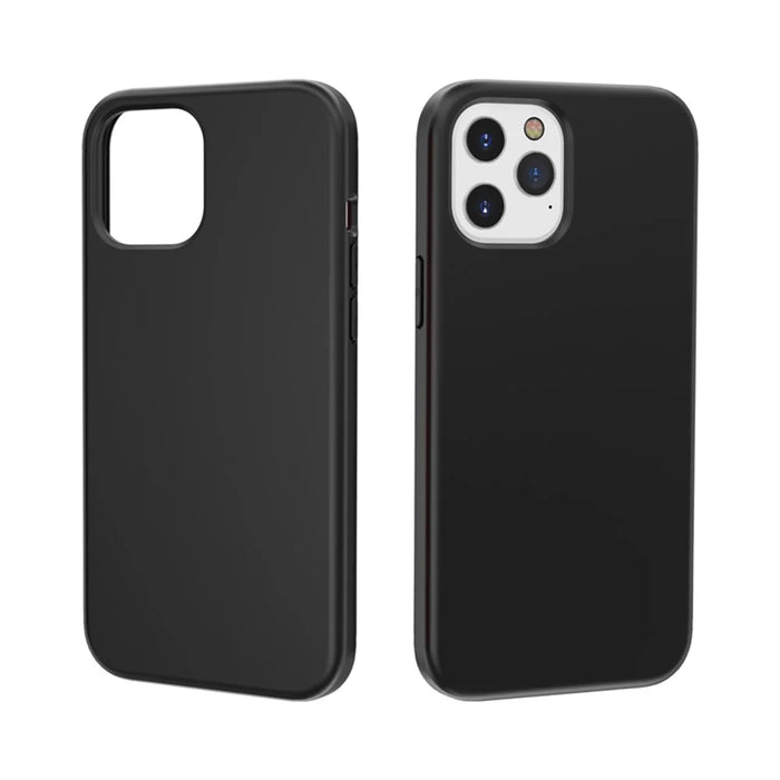 Anti-fingerprint PC + TPU Splashproof Protective Cover for iPhone 12 mini - Black - 3