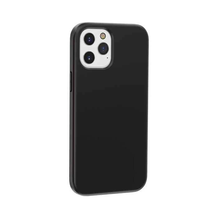 Anti-fingerprint PC + TPU Splashproof Protective Cover for iPhone 12 mini - Black - 6