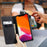 CASEME 013 Series Wallet Stand Auto-absorbed Leather Cover for iPhone 12 mini - Black - 6