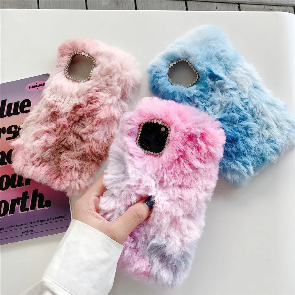 Plush Coated TPU Shell Case for iPhone 12 Pro Max 6.7-inch - Pink - 2